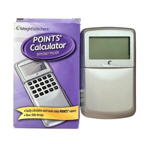 Weight Watchers Points Calculator Daily Tracker Silver Slide Design 30008 2009